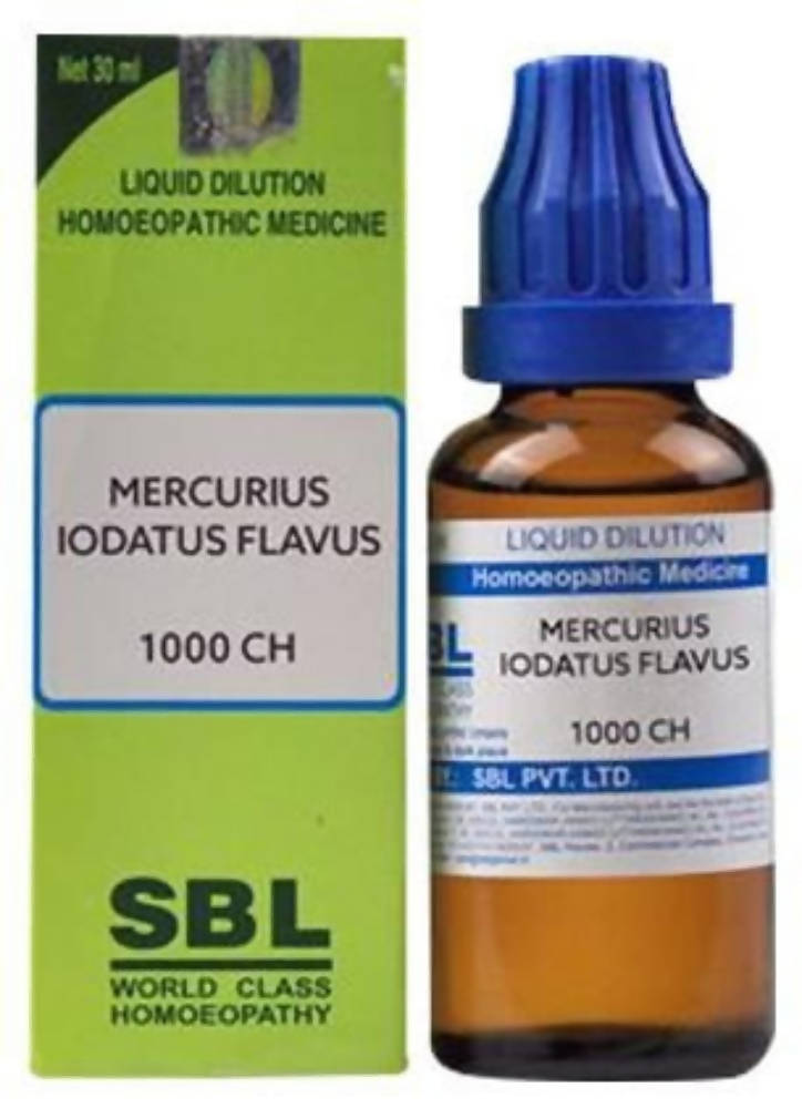 SBL Homeopathy Mercurius Iodatus Flavus Dilution SBL Homeopathy Mercurius Iodatus Flavus Dilution