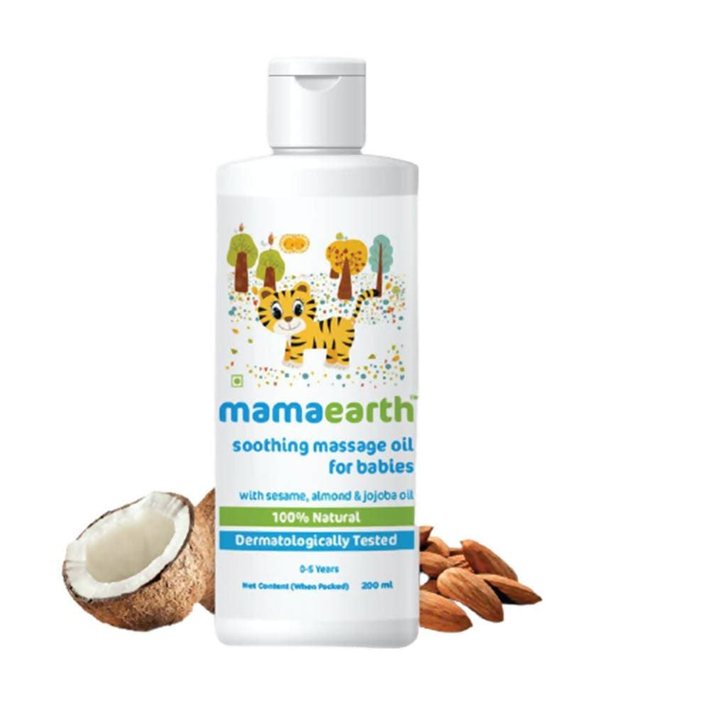 Mamaearth Soothing Massage Oil For Babies With Sesame, Almond & Jojoba Oil Mamaearth Soothing Massage Oil For Babies With Sesame, Almond & Jojoba Oil