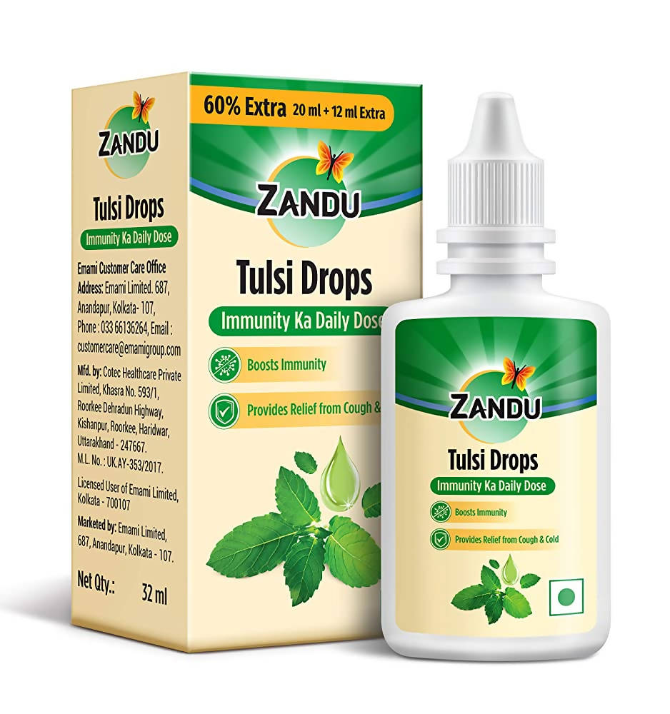 Zandu Tulsi Drops - safuroncart