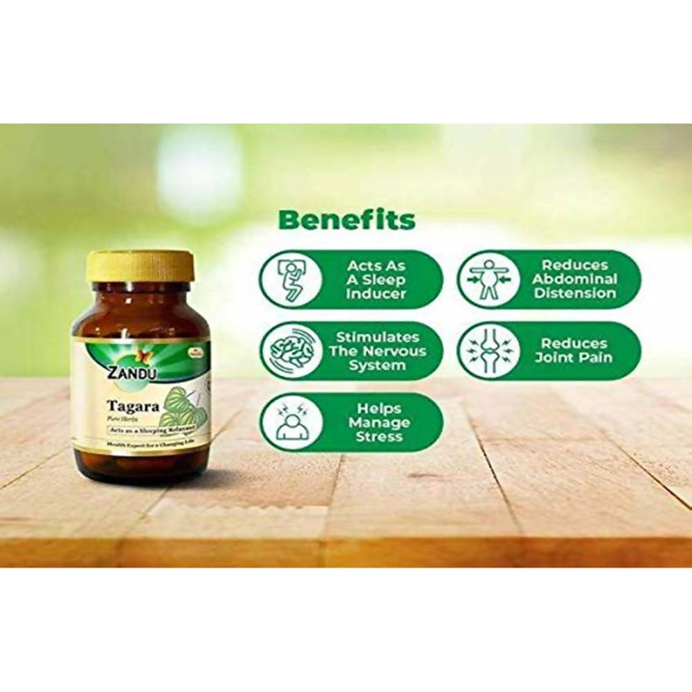 Zandu Tagara Pure Herbs Capsules Zandu Tagara Pure Herbs Capsules