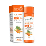 Biotique Advanced Ayurveda Bio Carrot 40+ SPF UVA/UVB Sunscreen Ultra Soothing Face Lotion - Safuron