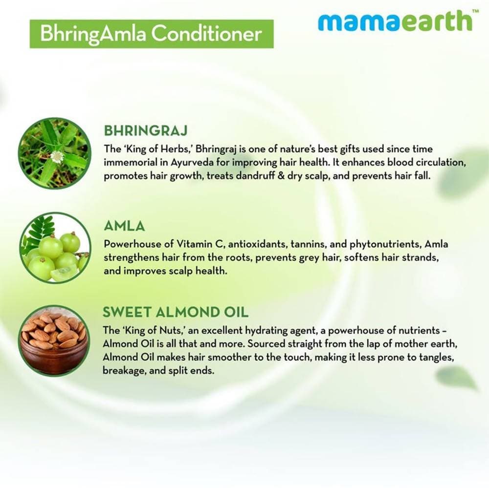 Mamaearth Bhringamla Conditioner For Intense Hair Treatment Mamaearth Bhringamla Conditioner For Intense Hair Treatment