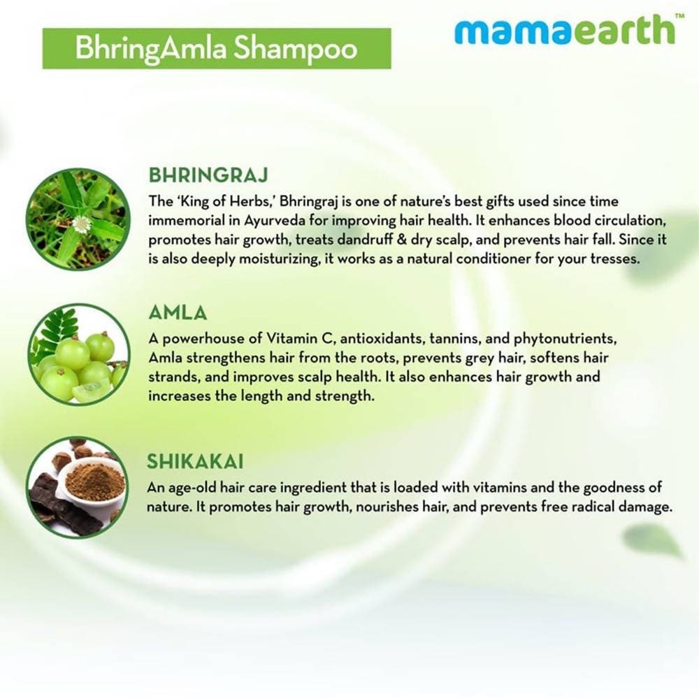 Mamaearth BhringAmla Shampoo For Intense Hair Treatment Mamaearth BhringAmla Shampoo For Intense Hair Treatment