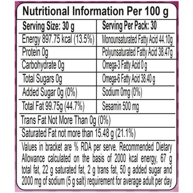 Patanjali Virgin Sesame Oil Patanjali Virgin Sesame Oil