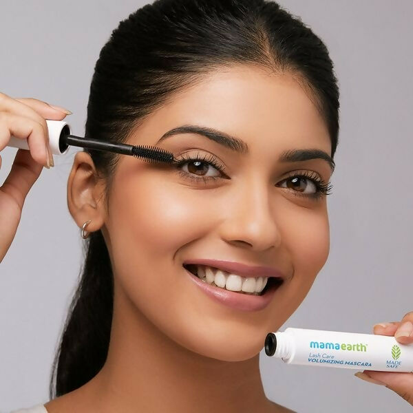 Mamaearth Lash Care Volumizing Mascara with Castor Oil & Almond Oil Mamaearth Lash Care Volumizing Mascara with Castor Oil & Almond Oil