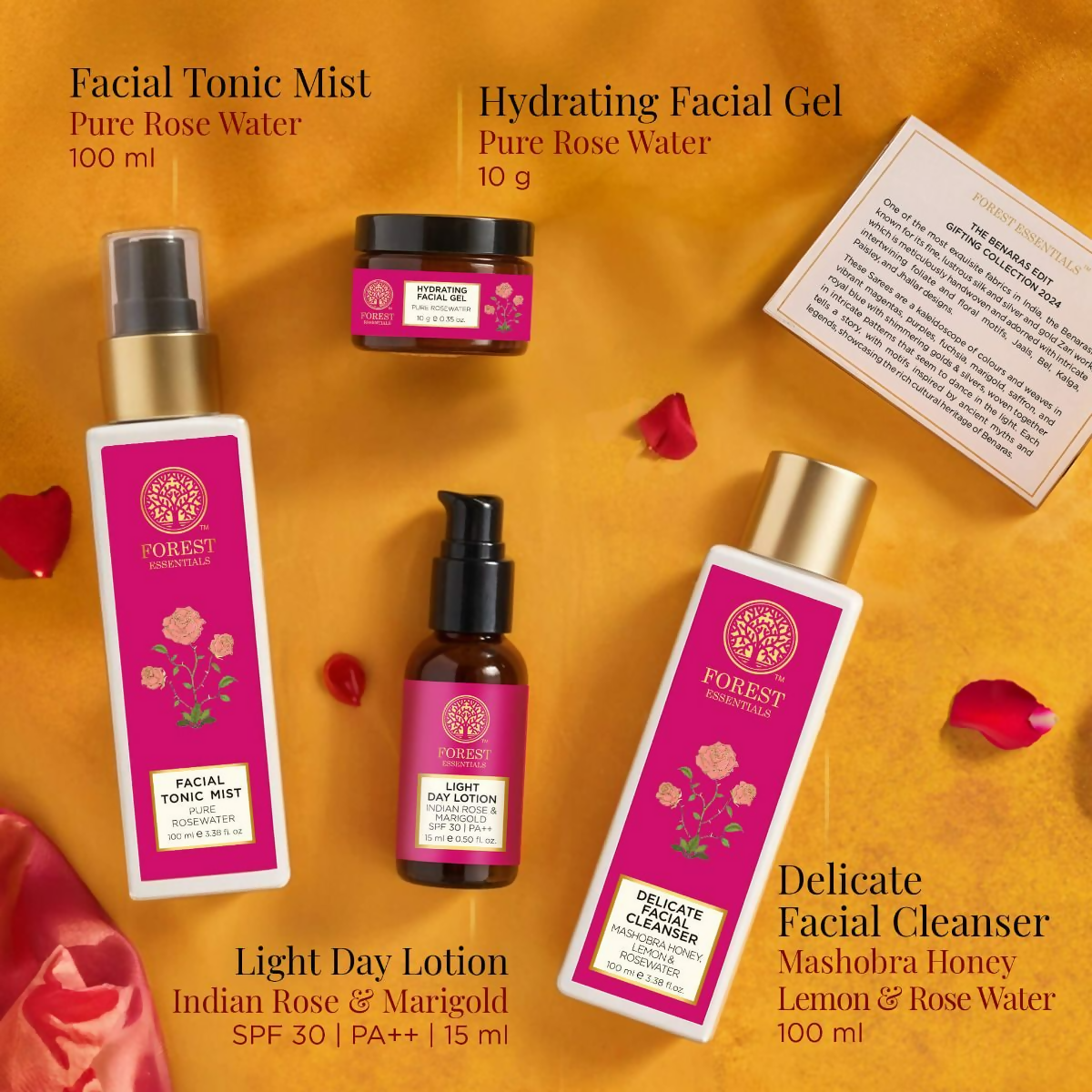 Forest Essentials Patina Rose Glow Kit Gift Box Forest Essentials Patina Rose Glow Kit Gift Box