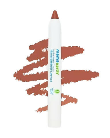 Mamaearth Hydra-Matte Crayon Transferproof Lipstick Cafe Latte Nude Mamaearth Hydra-Matte Crayon Transferproof Lipstick Cafe Latte Nude