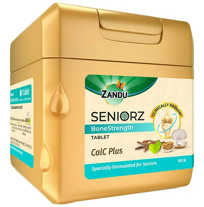 Zandu Seniorz Bone Strength CalC Plus Tablets - safuroncart