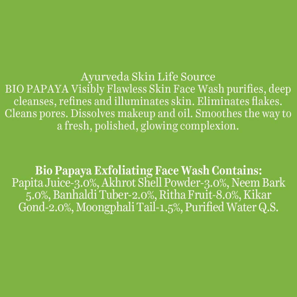 Biotique Bio Papaya Visibly Flawless Skin Face Wash Biotique Bio Papaya Visibly Flawless Skin Face Wash