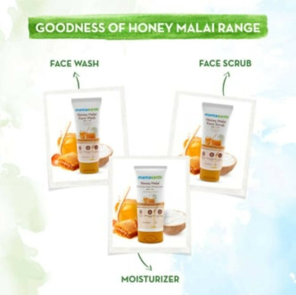 Mamaearth Honey Malai Face Scrub For Nourishing Glow Mamaearth Honey Malai Face Scrub For Nourishing Glow