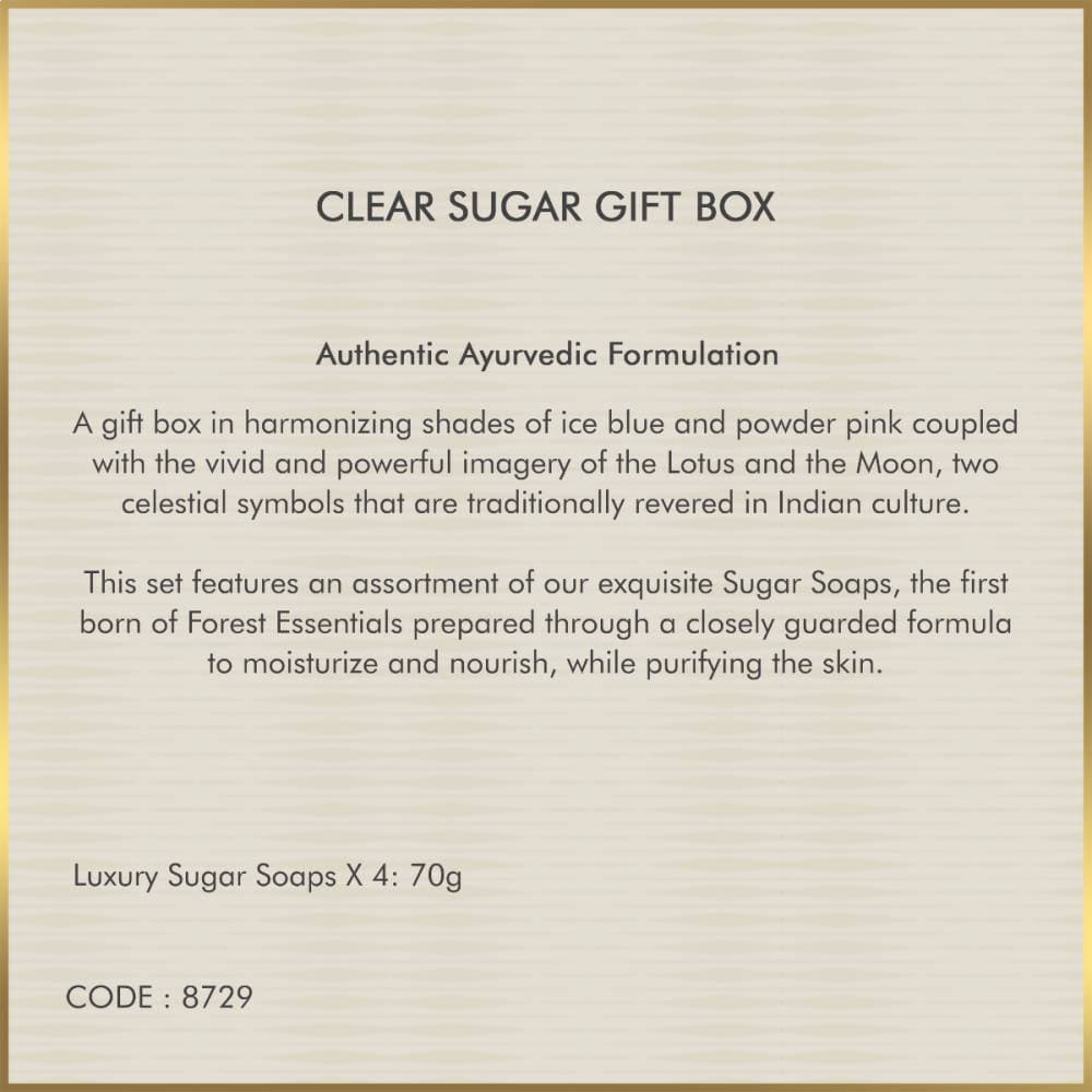 Forest Essentials Clear Sugar Gift Box Forest Essentials Clear Sugar Gift Box