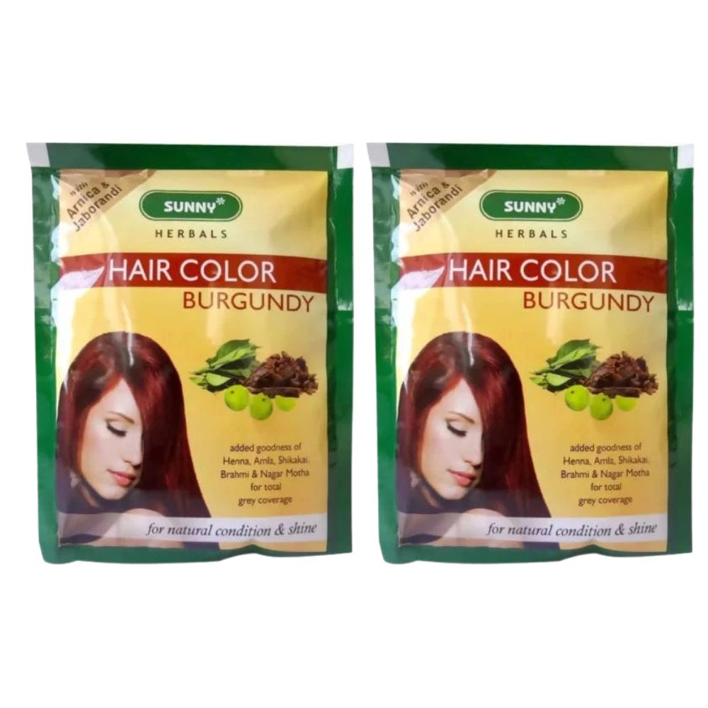 Bakson's Sunny Herbals Hair Color Burgundy - Safuron Naturals Bakson's Sunny Herbals Hair Color Burgundy - Safuron Naturals