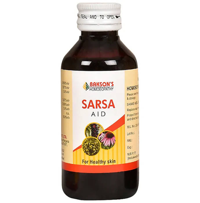 Bakson's Homeopathy Sarsa Aid Syrup Bakson's Homeopathy Sarsa Aid Syrup