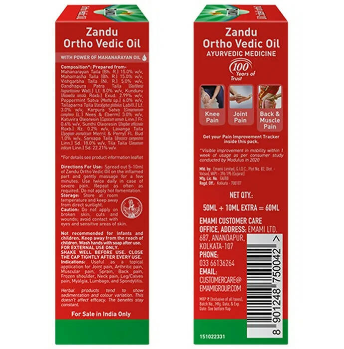Zandu Ortho Vedic Knee & Joint Pain Oil Zandu Ortho Vedic Knee & Joint Pain Oil
