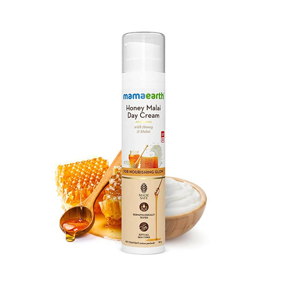 Mamaearth Honey Malai Day Cream for Nourishing Glow Mamaearth Honey Malai Day Cream for Nourishing Glow