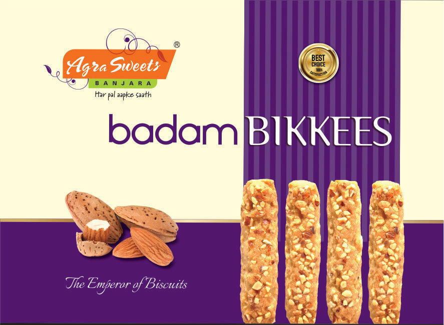 Agra Sweets Banjara Badam Bikkies - Dista
