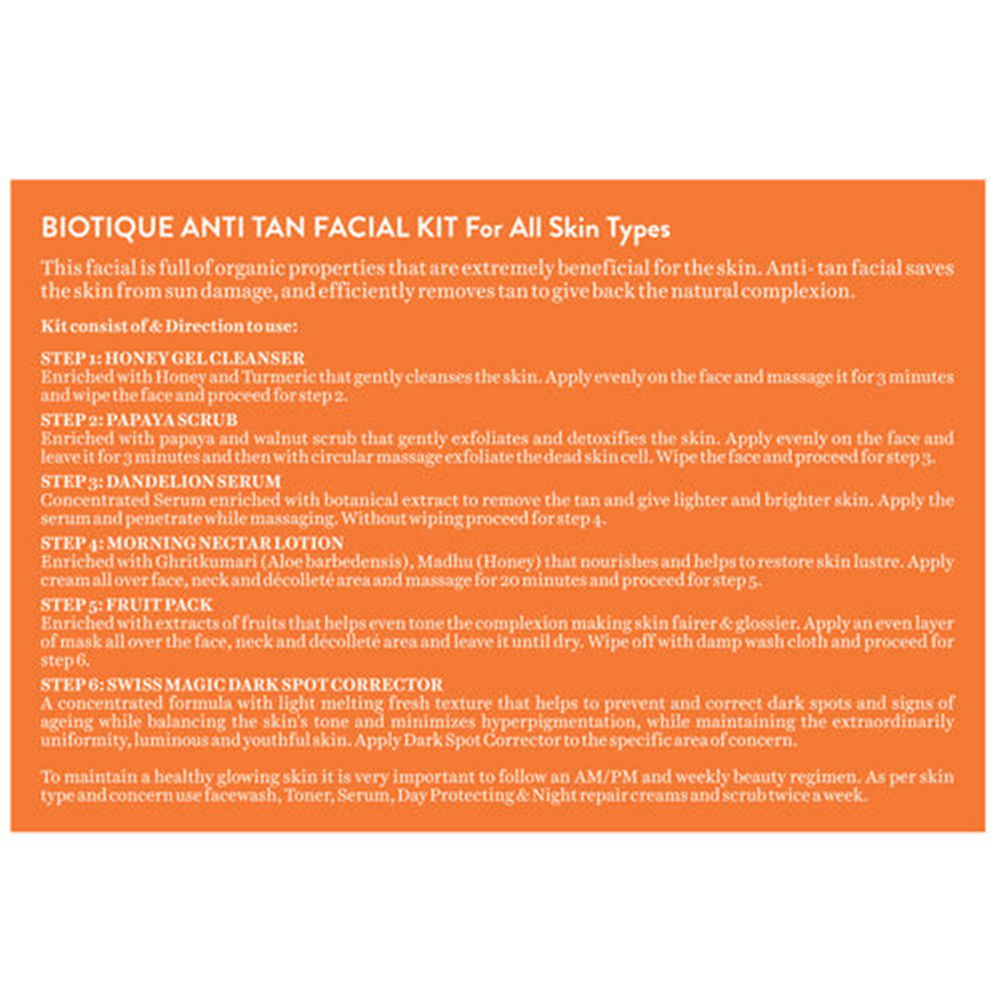 Biotique Anti Tan Kit (Removes Tan and Makes Skin Fair) Biotique Anti Tan Kit (Removes Tan and Makes Skin Fair)