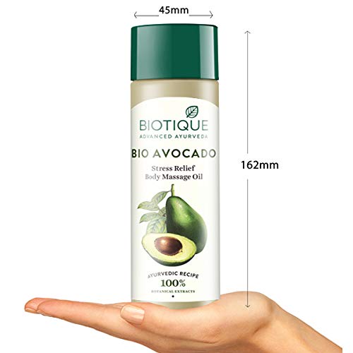 Biotique Advanced Ayurveda Bio Avocado Stress Relief Body Massage Oil Biotique Advanced Ayurveda Bio Avocado Stress Relief Body Massage Oil