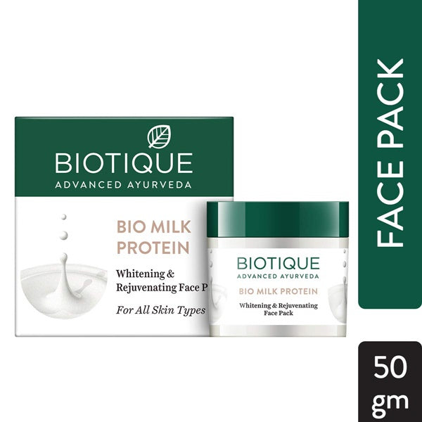Biotique Advanced Ayurveda Bio Milk Protein Whitening & Rejuvenating Face Pack Biotique Advanced Ayurveda Bio Milk Protein Whitening & Rejuvenating Face Pack