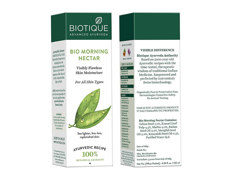 Biotique Bio Morning Nectar Visibly Flawless Skin Moisturizer Biotique Bio Morning Nectar Visibly Flawless Skin Moisturizer