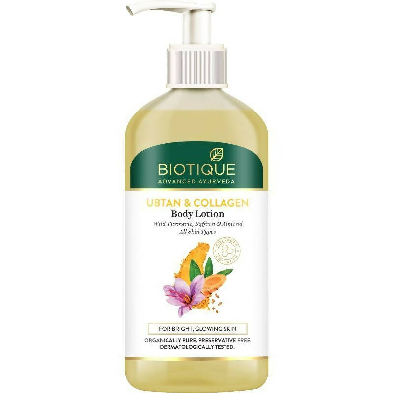 Biotique Advanced Ayurveda Ubtan & Collagen Body Lotion - Safuron