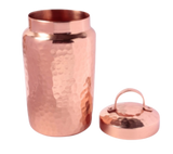 Isha Life Hammered Copper Container with Lid