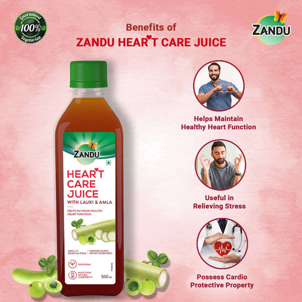 Zandu Heart Care Juice with Lauki & Amla Zandu Heart Care Juice with Lauki & Amla