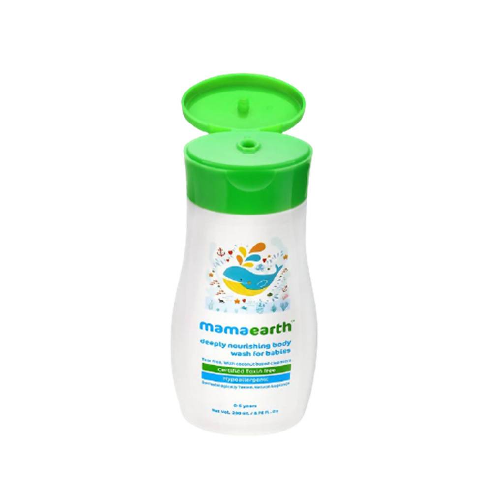 Mamaearth Deeply Nourishing Baby Body Wash For Natural Cleansers & Tear-Free Formula Mamaearth Deeply Nourishing Baby Body Wash For Natural Cleansers & Tear-Free Formula