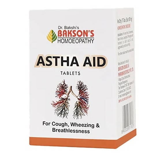 Bakson's Homeopathy Astha Aid Tablets Bakson's Homeopathy Astha Aid Tablets