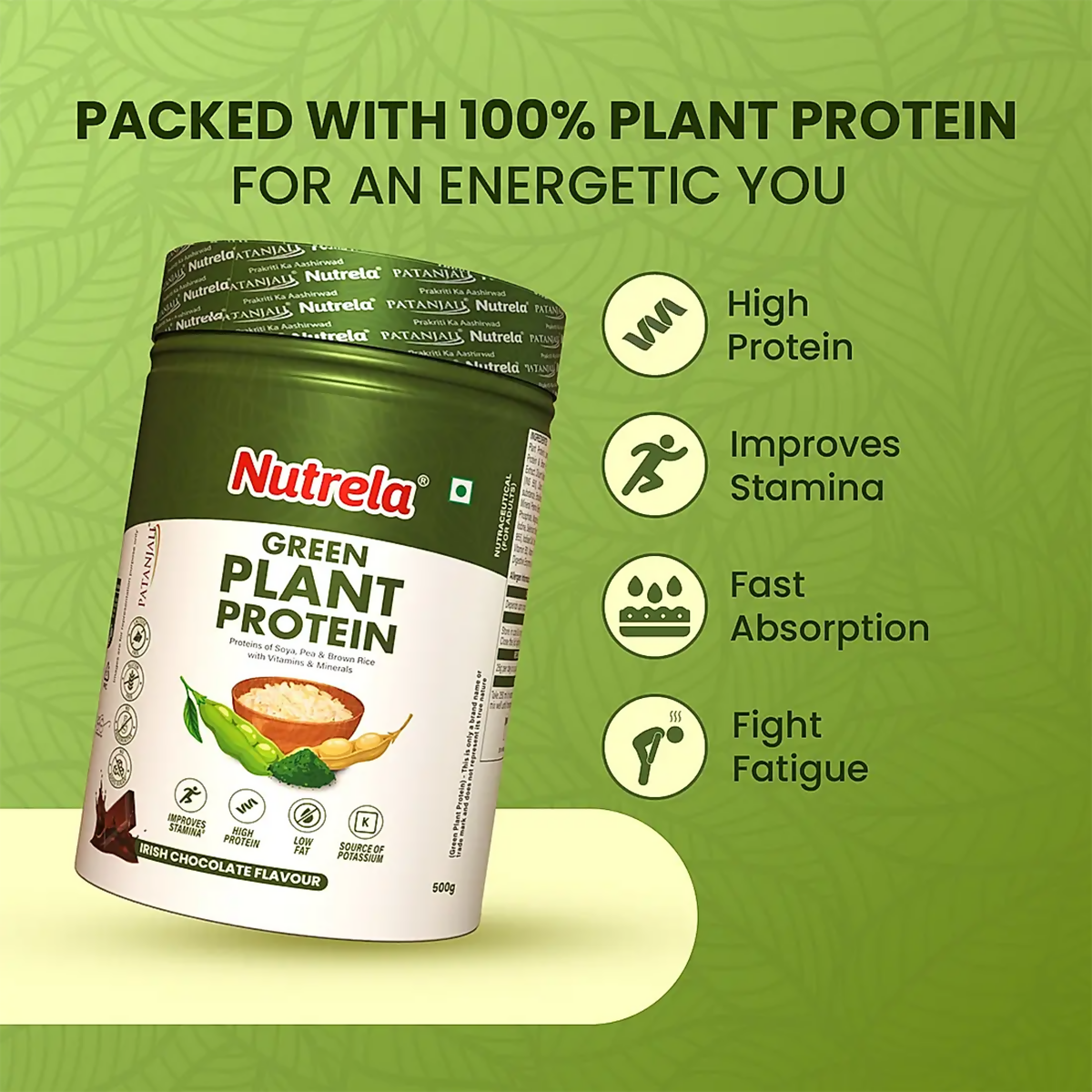 Patanjali Nutrela Green Plant Protein Chocolate Flavour Patanjali Nutrela Green Plant Protein Chocolate Flavour