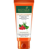 Biotique Advanced Ayurveda Aloe Vera & Raspberry SPF 50 Hydra Gel Sunscreen - Safuron