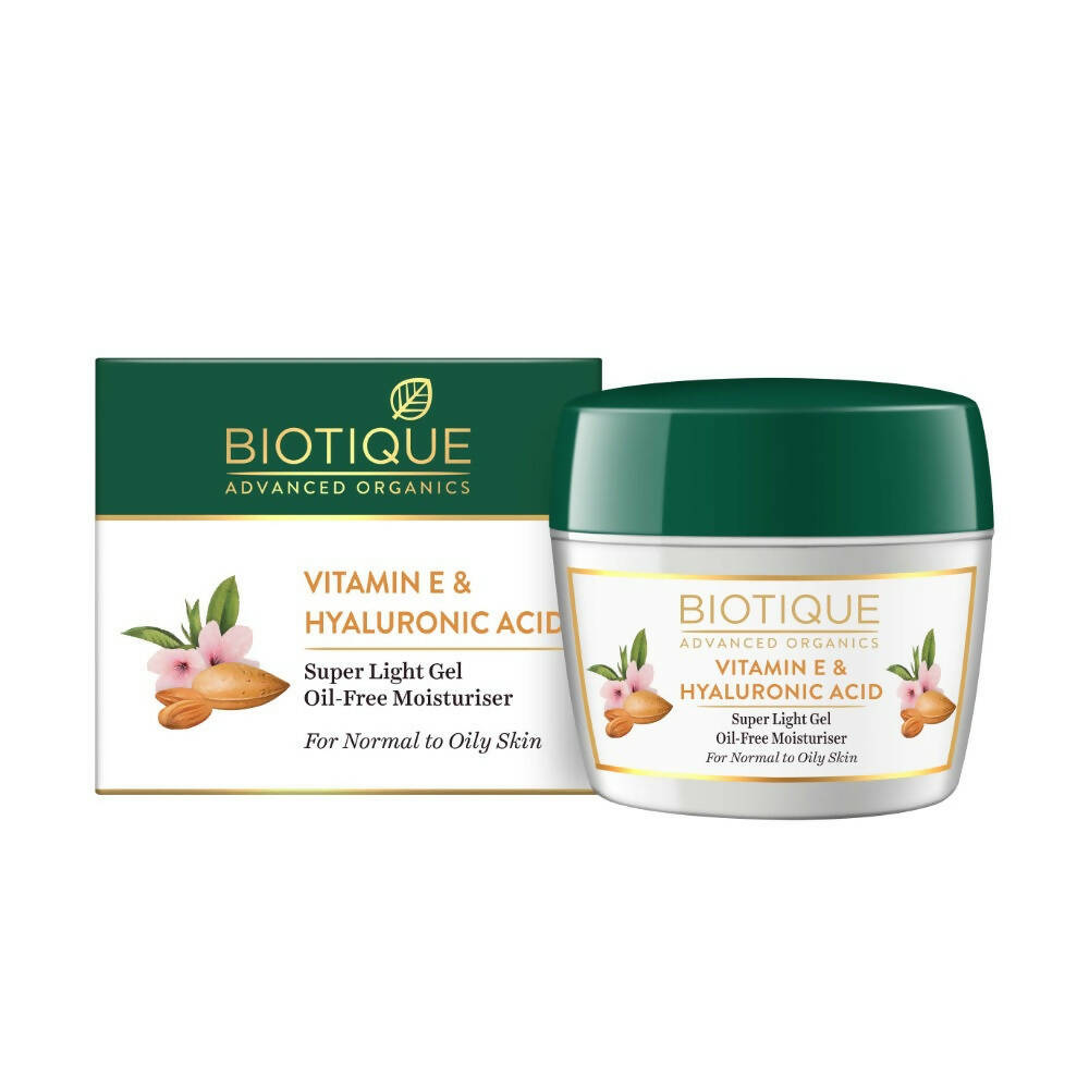 Biotique Advanced Organics Vitamin E & Hyaluronic Acid Oil-Free Moisturiser - Safuron