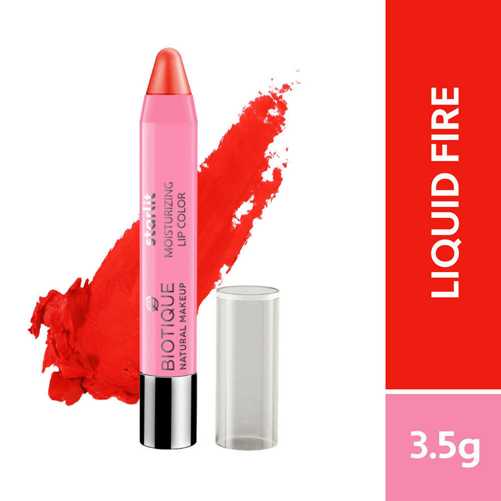 Biotique Starlit Moisturising Lipstick - Liquid Fire Biotique Starlit Moisturising Lipstick - Liquid Fire