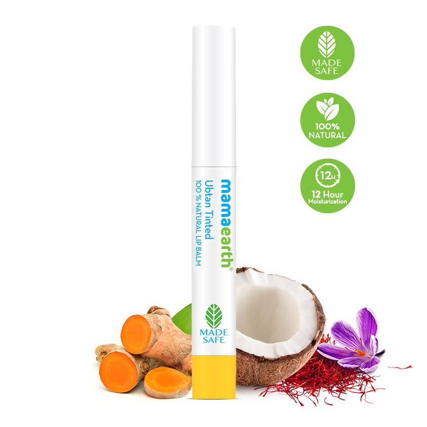 Mamaearth Ubtan Tinted 100% Natural Lip Balm Mamaearth Ubtan Tinted 100% Natural Lip Balm