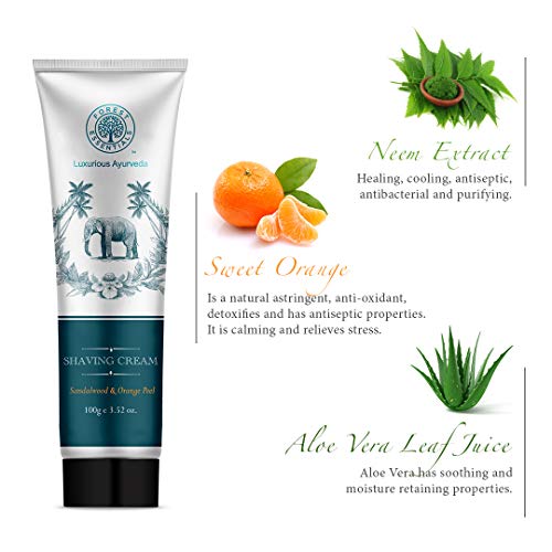 Forest Essentials Sandalwood & Orange Peel Shaving Cream Forest Essentials Sandalwood & Orange Peel Shaving Cream