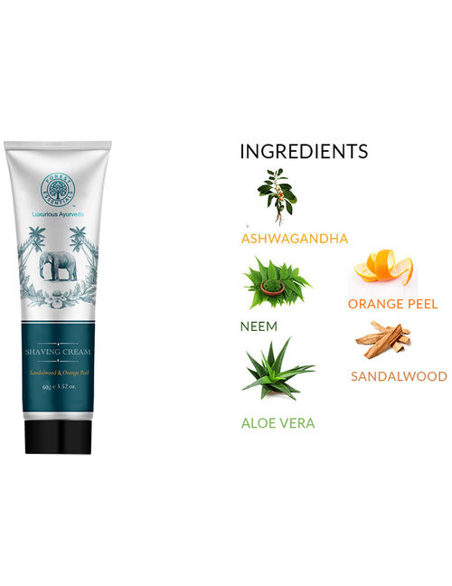 Forest Essentials Sandalwood & Orange Peel Shaving Cream Forest Essentials Sandalwood & Orange Peel Shaving Cream