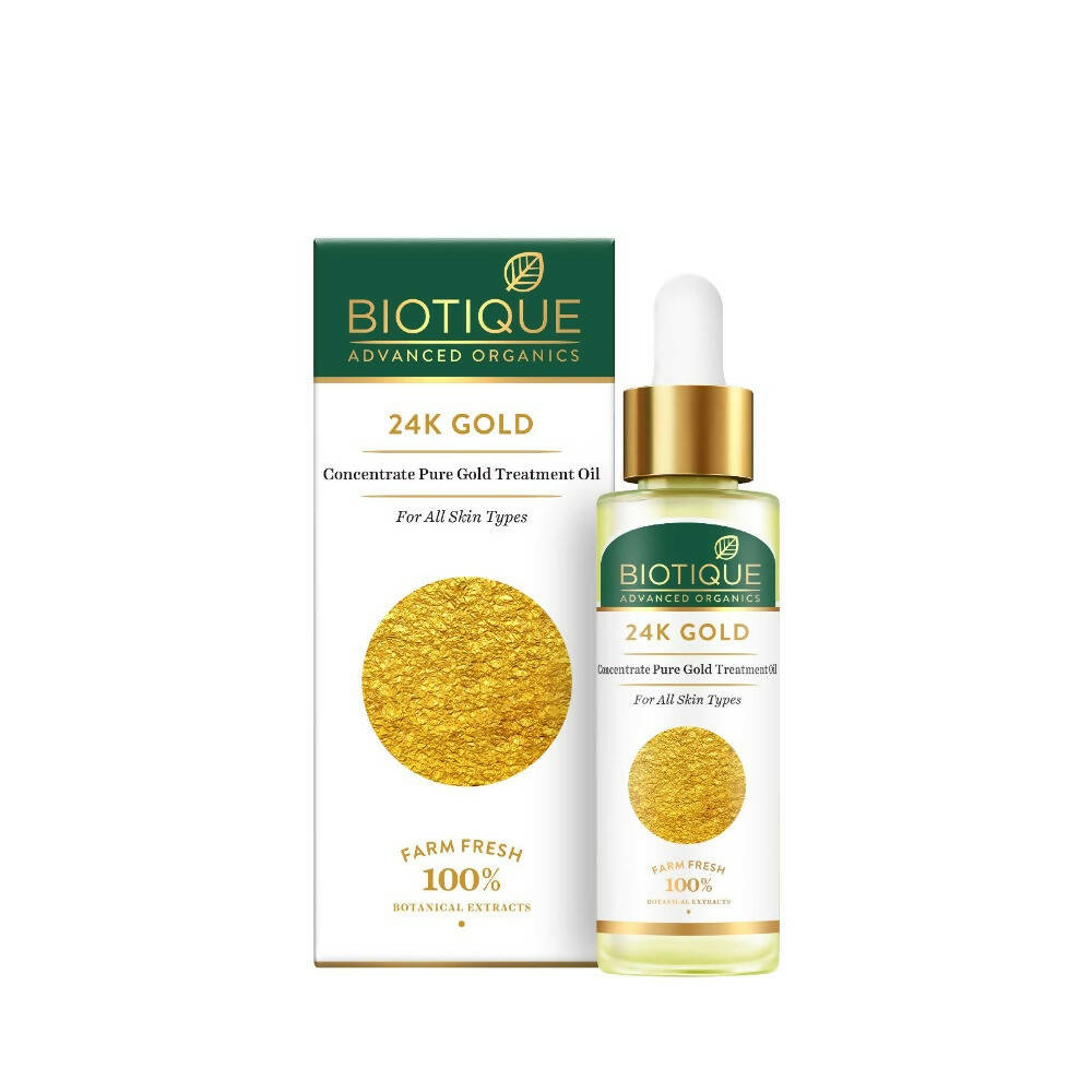 Biotique Advanced Organics 24K Gold Concentrate Pure Gold Treatment Oil - Safuron
