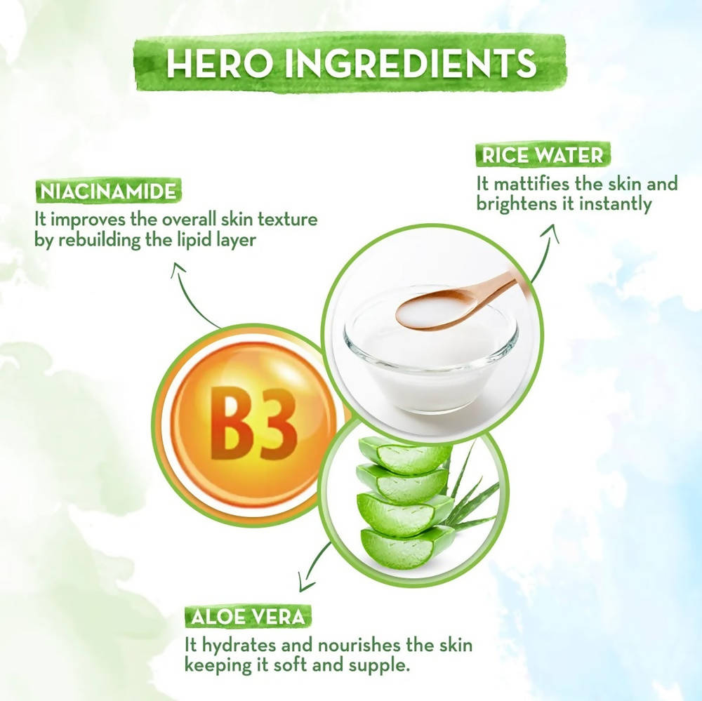 Mamaearth Rice Oil-Free Face Moisturizer With Rice Water & Niacinamide Mamaearth Rice Oil-Free Face Moisturizer With Rice Water & Niacinamide