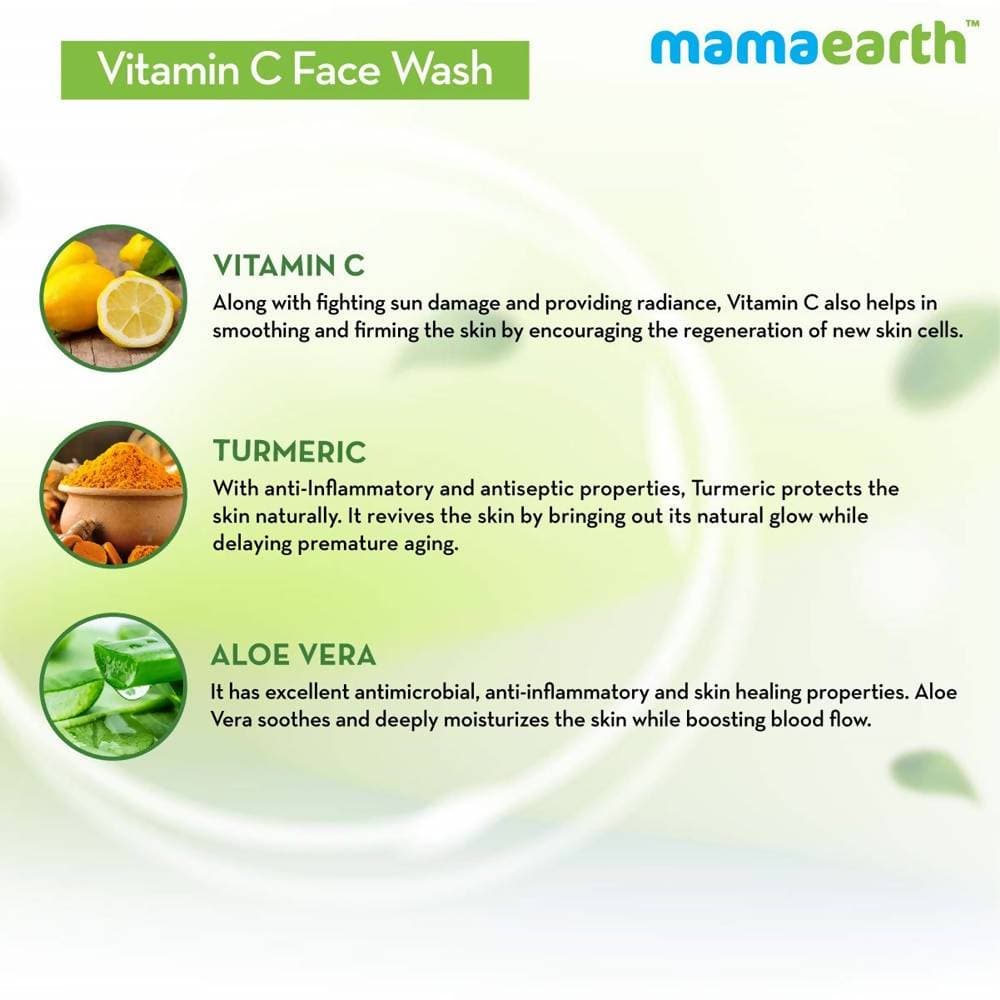 Mamaearth Vitamin C Face Wash For Skin Illumination Mamaearth Vitamin C Face Wash For Skin Illumination