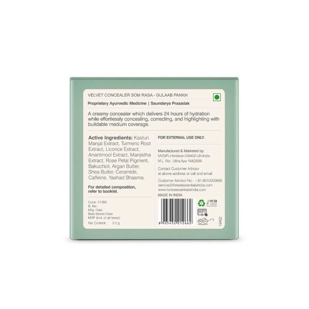 Forest Essentials Som Rasa Velvet Concealer Gulaab Pankh Forest Essentials Som Rasa Velvet Concealer Gulaab Pankh