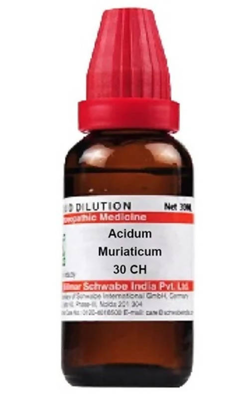 Dr. Willmar Schwabe India Acidum Muriaticum Dilution Dr. Willmar Schwabe India Acidum Muriaticum Dilution