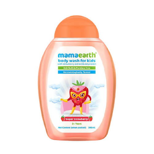 Mamaearth Super Strawberry Body Wash for Kids with Strawberry & Oat Protein - Safuron