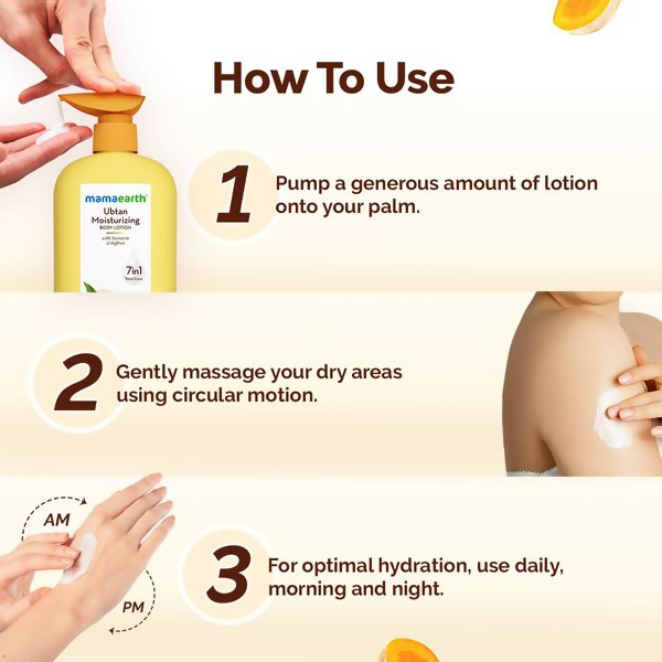 Mamaearth Ubtan Moisturizing Body Lotion with Turmeric & Saffron For Glowing Skin Mamaearth Ubtan Moisturizing Body Lotion with Turmeric & Saffron For Glowing Skin