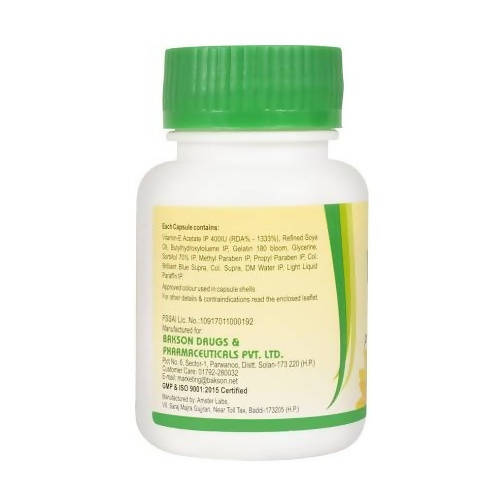 Bakson's Vita-E Capsules Bakson's Vita-E Capsules