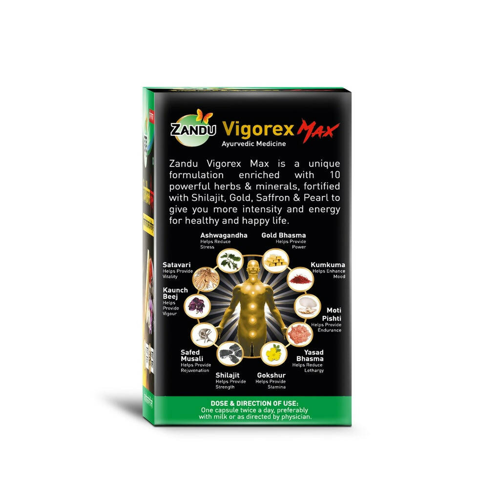 Zandu Vigorex Max Capsules Zandu Vigorex Max Capsules