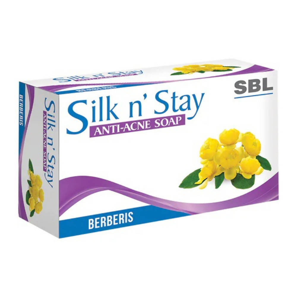 SBL Homeopathy Silk N Stay Anti Acne Berberis Soap - Safuron