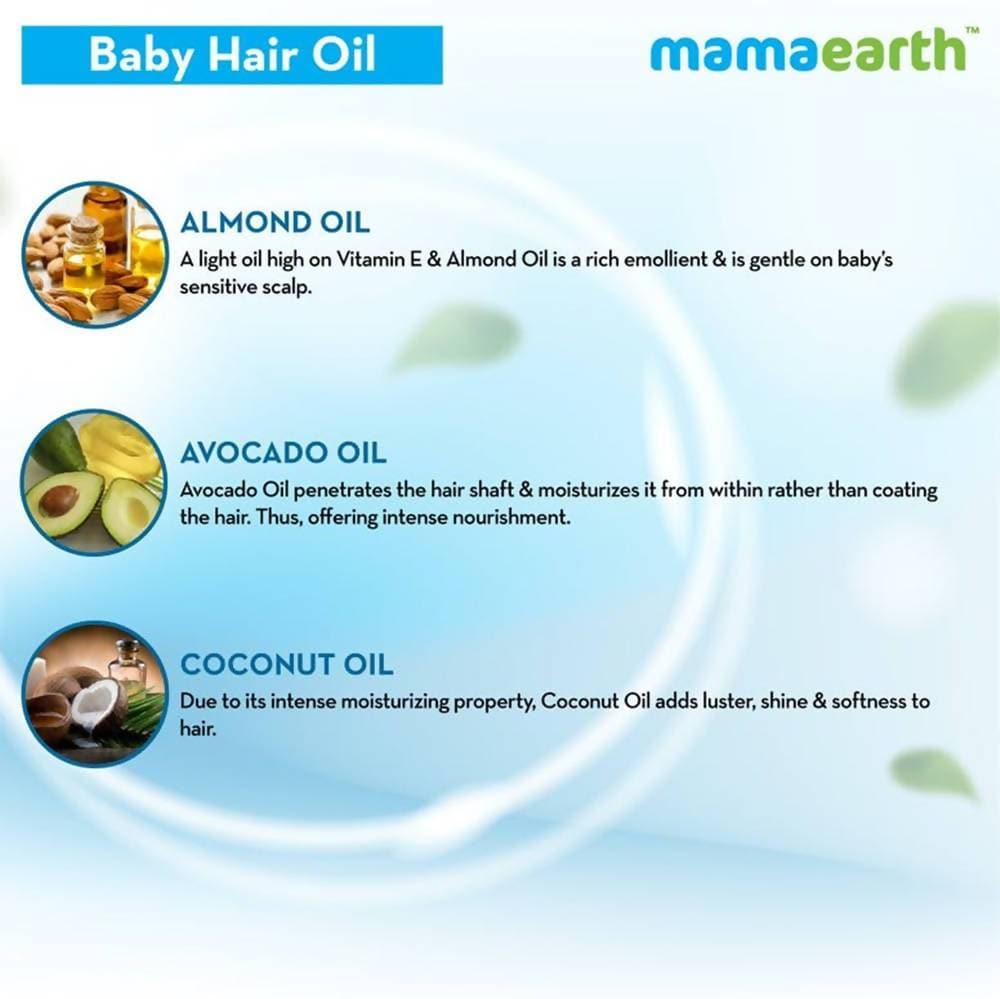 Mamaearth Nourishing Hair Oil For Babies For Repairs Dry Scalp & Stimulates New Hair Growth Mamaearth Nourishing Hair Oil For Babies For Repairs Dry Scalp & Stimulates New Hair Growth