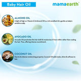 Mamaearth Nourishing Hair Oil For Babies For Repairs Dry Scalp & Stimulates New Hair Growth