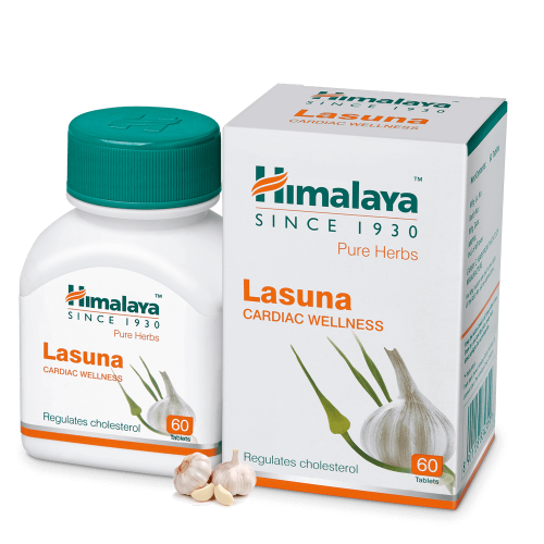 Himalaya Wellness Pure Herbs Lasuna Cardiac Wellness - 60 Tablets - Safuron Naturals