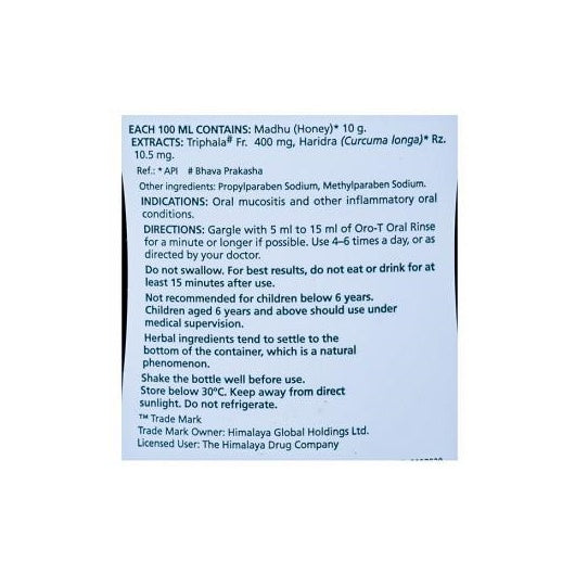 Himalaya Oro-T Oral Rinse Liquid Himalaya Oro-T Oral Rinse Liquid